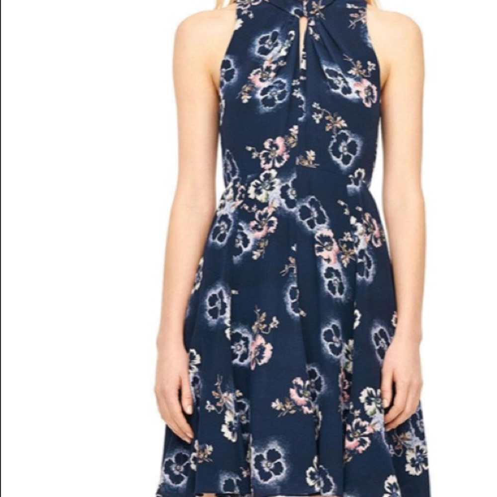 NWT Rebecca Taylor Sleeveless Faded Knot Dress